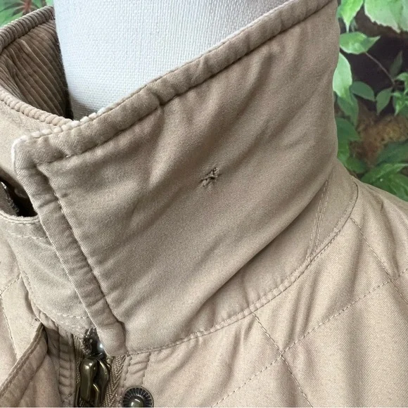 LAUREN RALPH LAUREN Tan Quilted Field Jacket, M - Picture 4 of 13